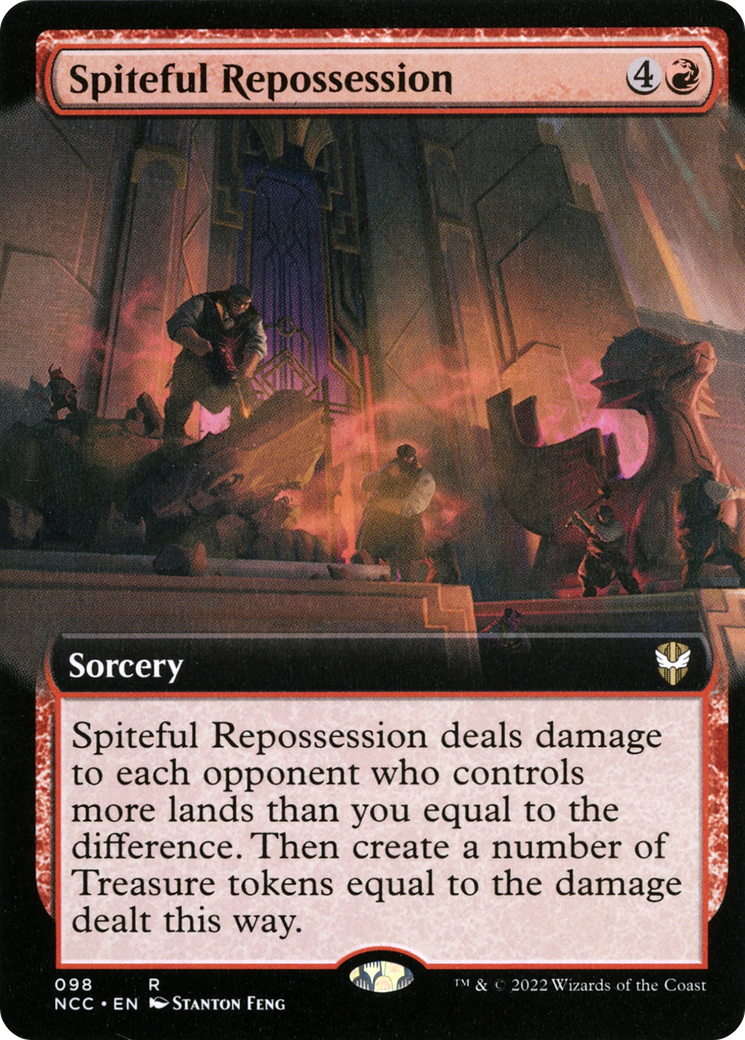 Spiteful Repossession (Extended Art) (098) Foil - New Capenna Commander