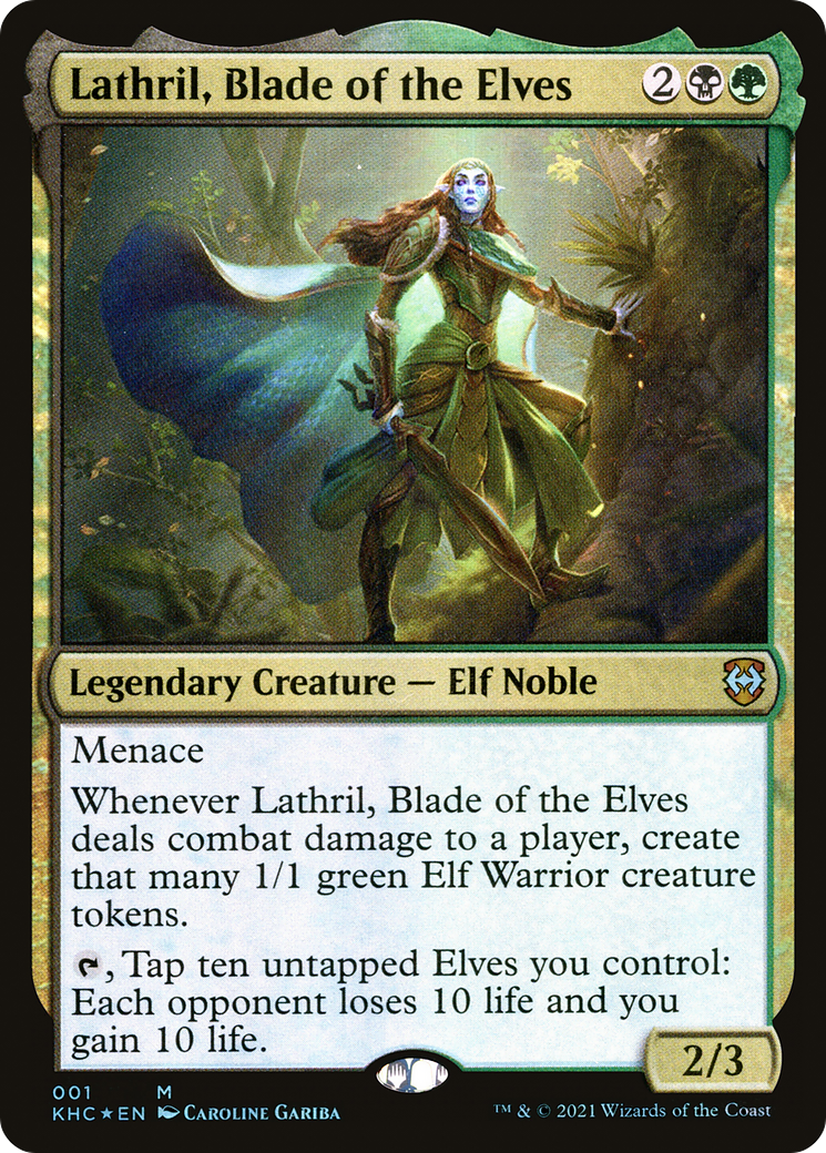 Lathril, Blade of the Elves (001) Foil - Kaldheim Commander