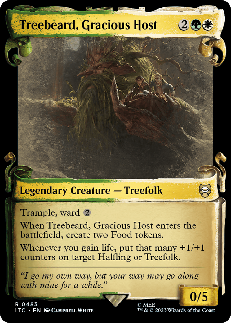 Treebeard, Gracious Host (Showcase Scrolls) (Showcase) (483) Foil - Tales of Middle-earth Commander