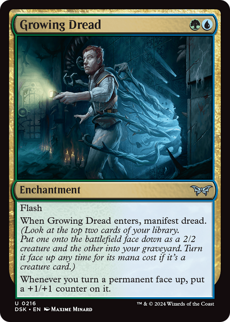 Growing Dread (216) Foil - Duskmourn: House of Horror