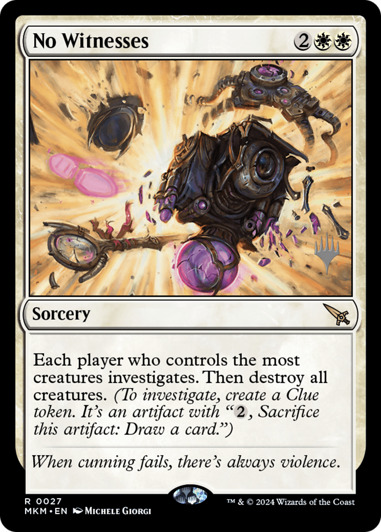 No Witnesses (027) Foil - Murders at Karlov Manor Promos