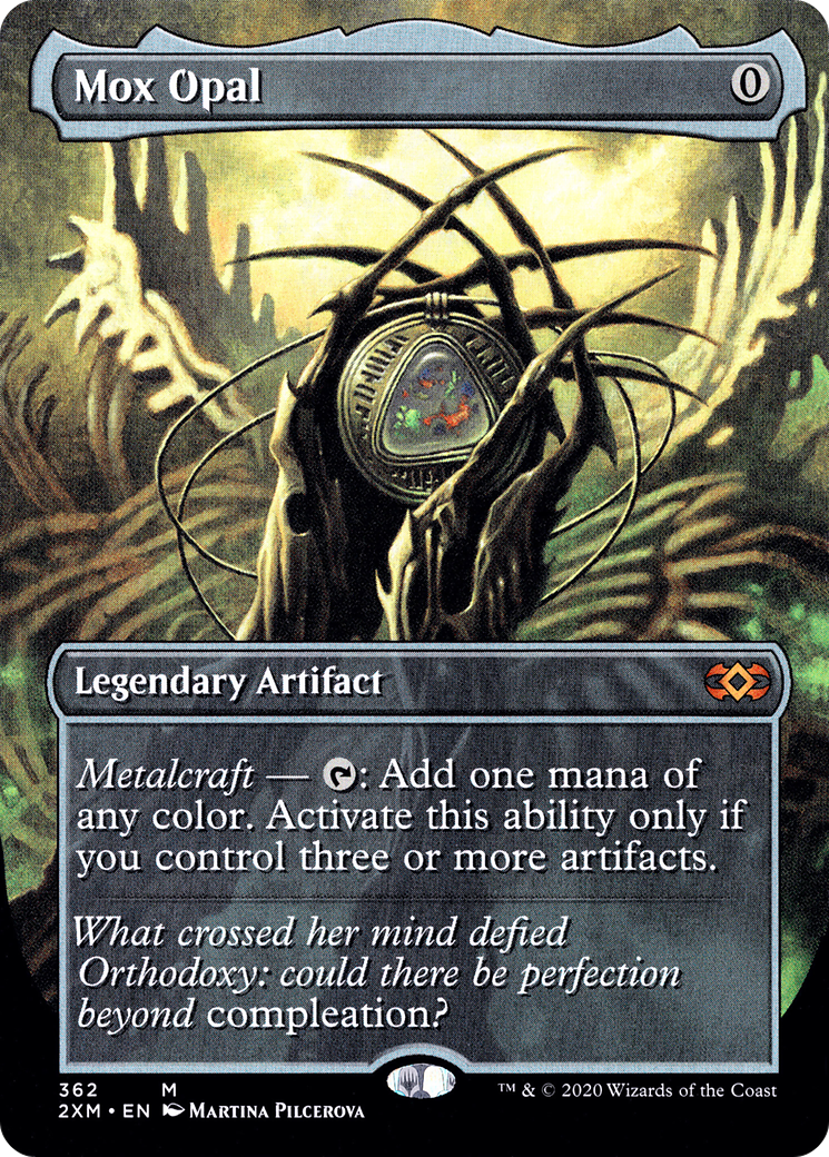 Mox Opal (Borderless) (362) - Double Masters