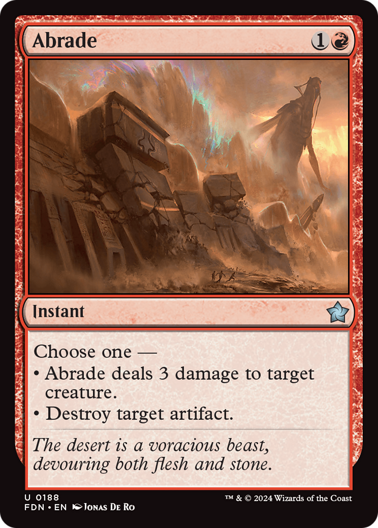 Abrade (188) Foil - Foundations