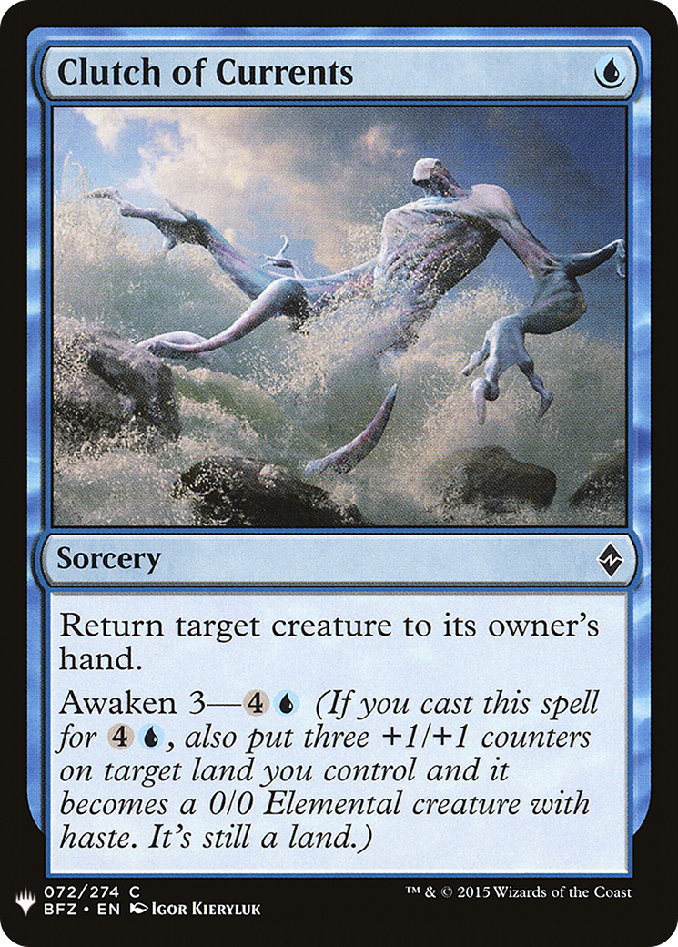 Clutch of Currents (BFZ-72) - The List