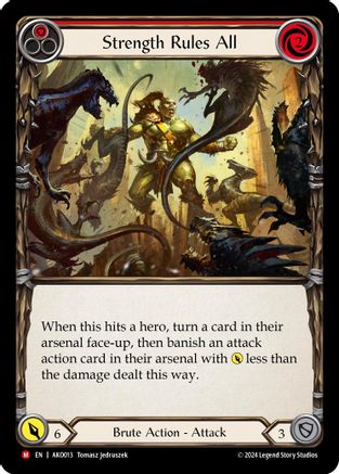 Strength Rules All (AKO013) Rainbow Foil - Armory Deck: Kayo