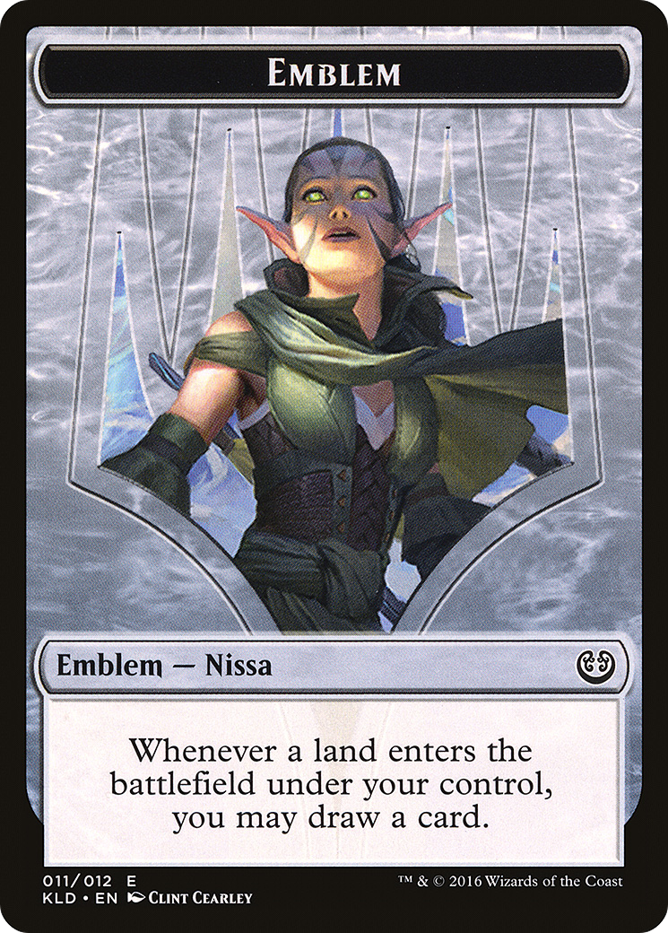 Emblem – Nissa, Vital Force (011) - Kaladesh Tokens