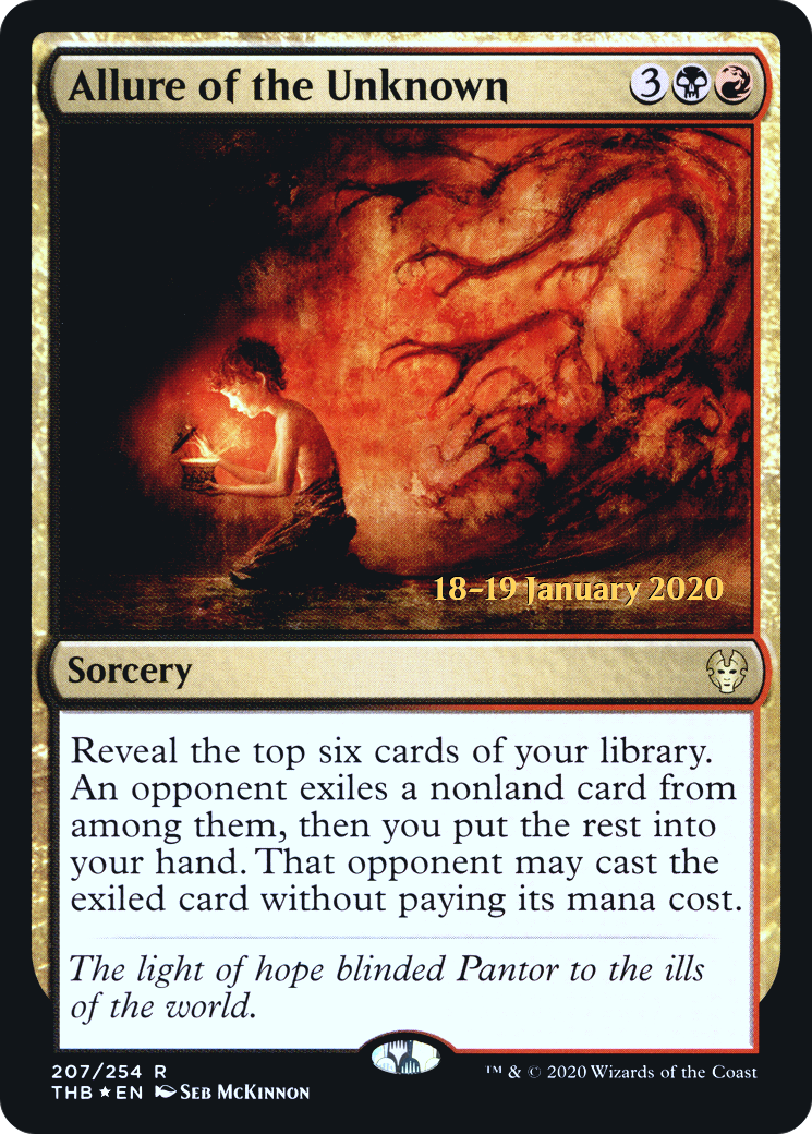 Allure of the Unknown (207s) Foil - Theros Beyond Death Promos