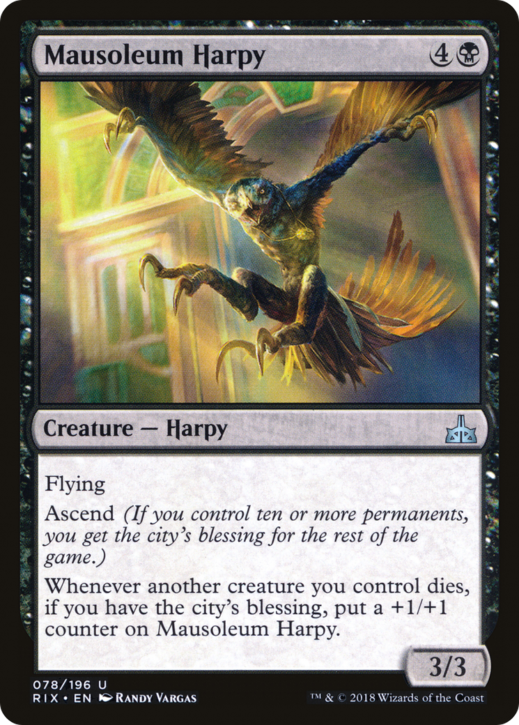 Mausoleum Harpy (078) Foil - Rivals of Ixalan