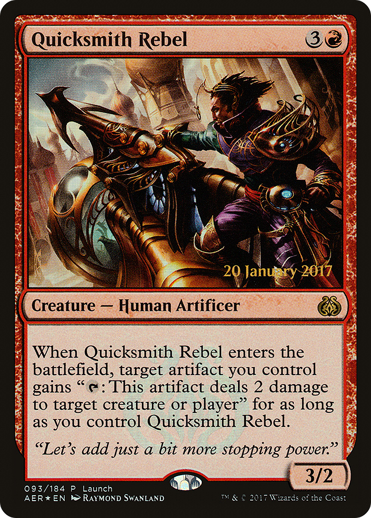 Quicksmith Rebel (093) Foil - Aether Revolt Promos