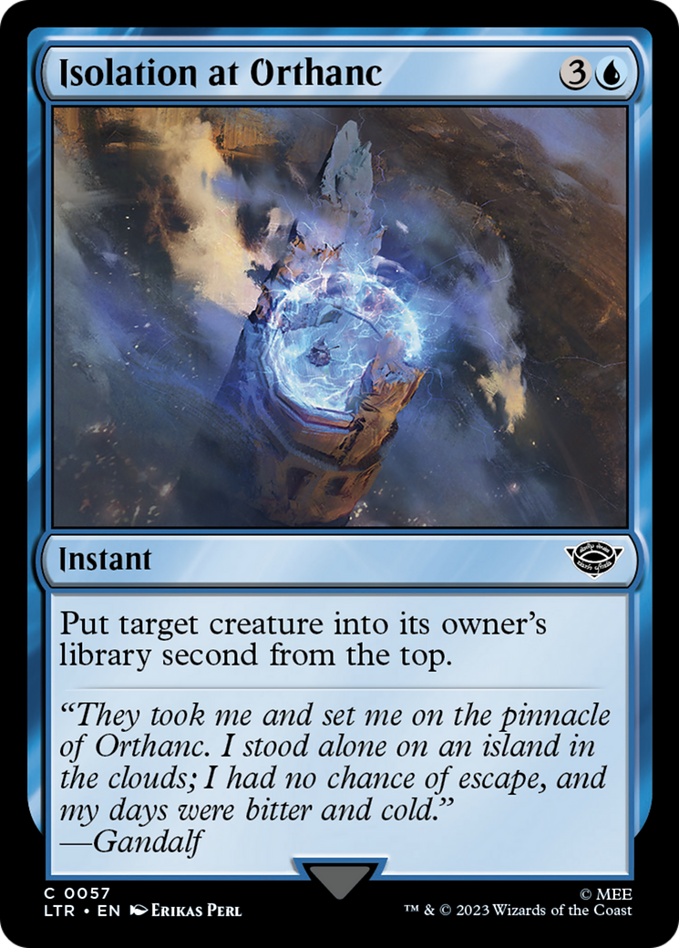 Isolation at Orthanc (057) Foil - The Lord of the Rings: Tales of Middle-earth