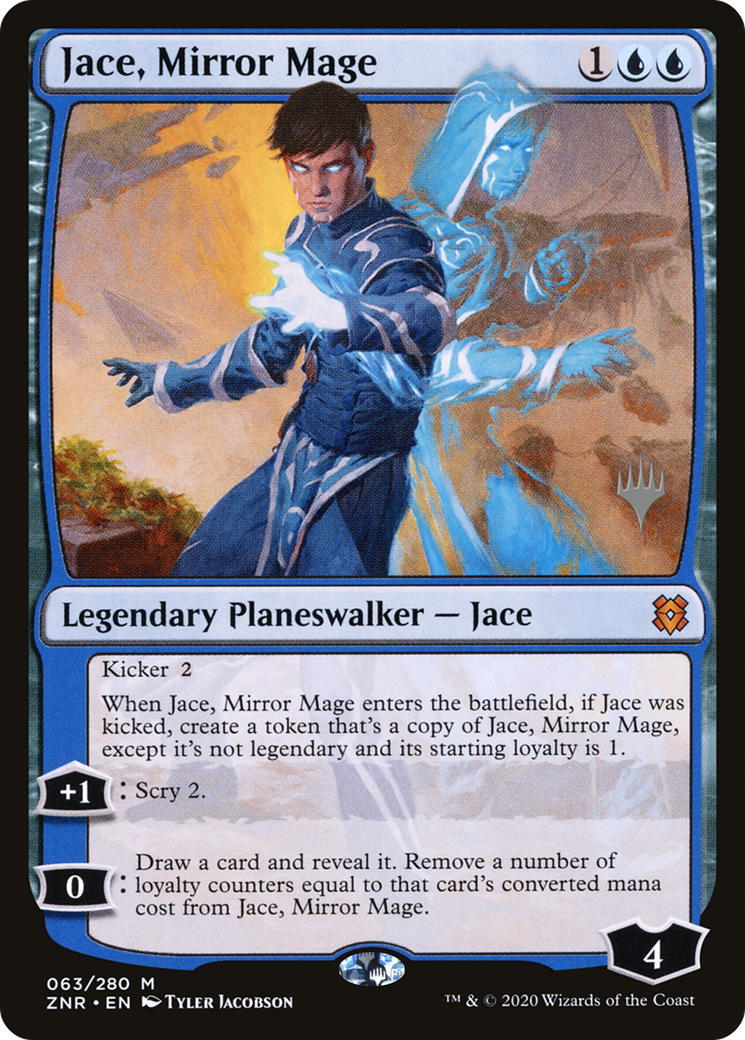 Jace, Mirror Mage (63p) - Zendikar Rising Promos