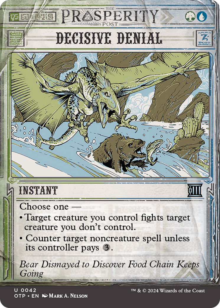 Decisive Denial (Showcase) (042) Foil - Breaking News
