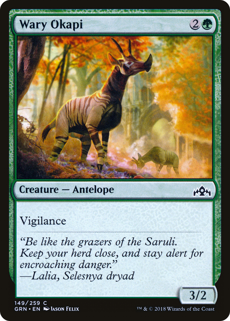 Wary Okapi (149) Foil - Guilds of Ravnica