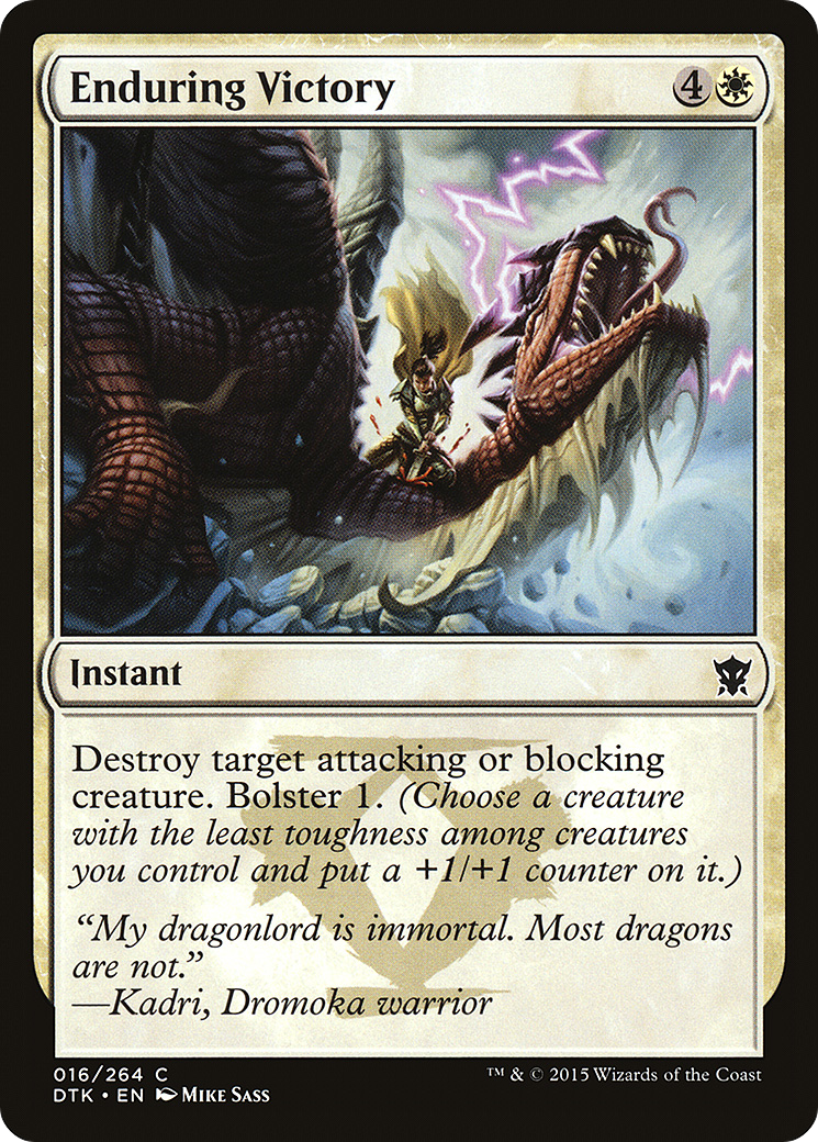 Enduring Victory (016) Foil - Dragons of Tarkir