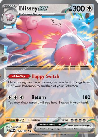 Blissey ex - 134/167 (134) Holofoil - SV06 Twilight Masquerade