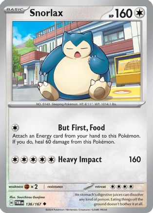 Snorlax (136) Reverse Holofoil - Twilight Masquerade