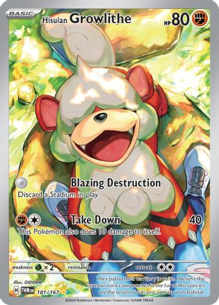 Hisuian Growlithe (181) Holofoil - Twilight Masquerade