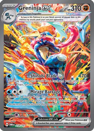 Greninja ex (214) Holofoil - Twilight Masquerade