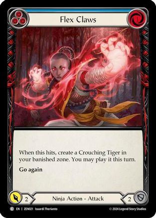 Flex Claws (Blue) (ZEN021) - Blitz Deck: Part the Mistveil - Zen