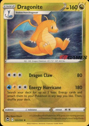 Dragonite - 131/195 (EB Games Exclusive) (131) Holofoil - Miscellaneous Cards & Products