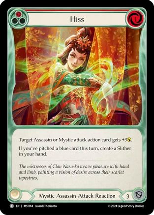 Hiss (Red) (MST014) Rainbow Foil - Part the Mistveil