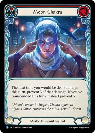 Moon Chakra (Red) (MST034) Rainbow Foil - Part the Mistveil