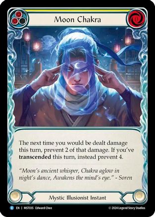 Moon Chakra (Yellow) (MST035) Rainbow Foil - Part the Mistveil