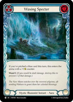 Waxing Specter (Blue) (MST045) Rainbow Foil - Part the Mistveil