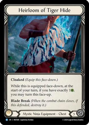 Heirloom of Tiger Hide (MST049) Cold Foil - Part the Mistveil