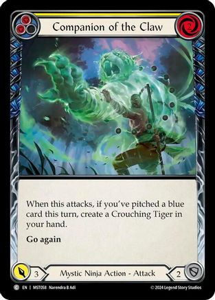 Companion of the Claw (Yellow) (MST058) Rainbow Foil - Part the Mistveil