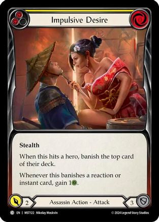Impulsive Desire (Yellow) (MST122) Rainbow Foil - Part the Mistveil