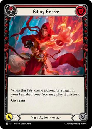 Biting Breeze (Red) (MST173) Rainbow Foil - Part the Mistveil