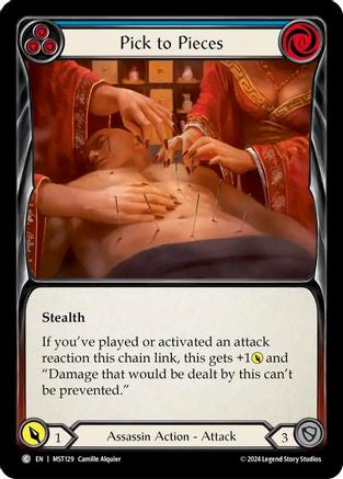 Pick to Pieces (Blue) (MST129) Rainbow Foil - Part the Mistveil