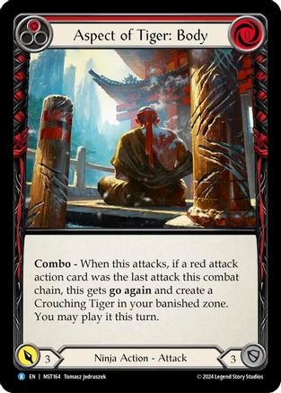 Aspect of Tiger: Body (MST164) Rainbow Foil - Part the Mistveil