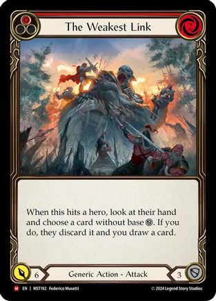 The Weakest Link (MST192) Rainbow Foil - Part the Mistveil