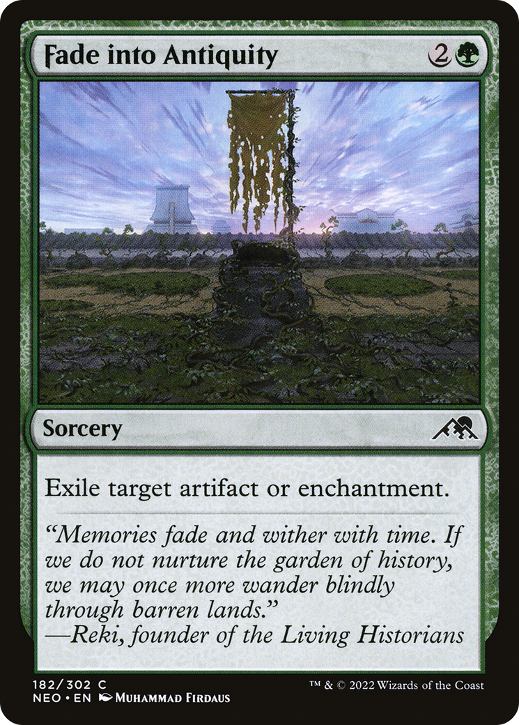 Fade into Antiquity (182) Foil - Kamigawa: Neon Dynasty