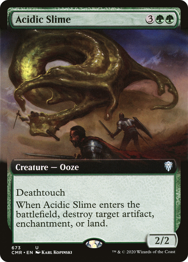 Acidic Slime (Extended Art) (673) Foil - Commander Legends