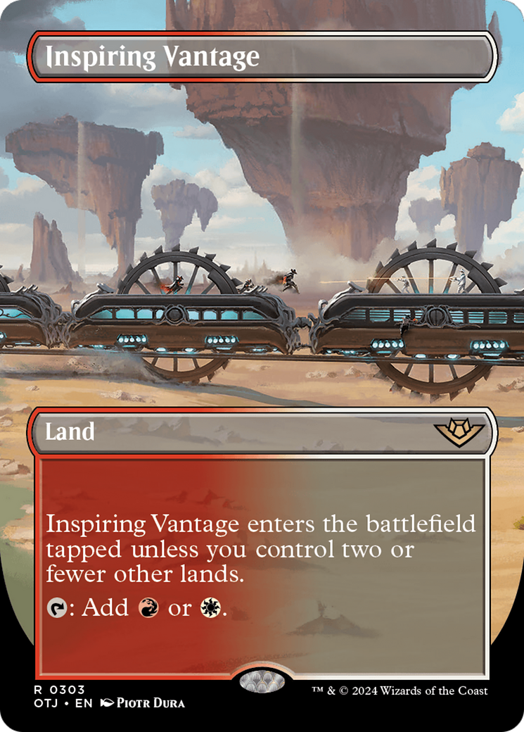 Inspiring Vantage (Borderless) (303) Foil - Outlaws of Thunder Junction
