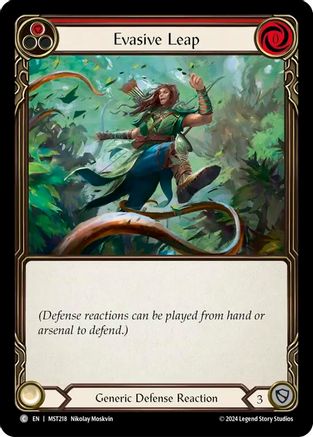 Evasive Leap (Red) (MST218) Rainbow Foil - Part the Mistveil
