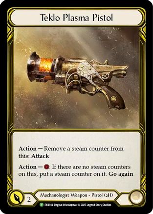 Teklo Plasma Pistol (Golden) (FAB144) Cold Foil - FaB Promos