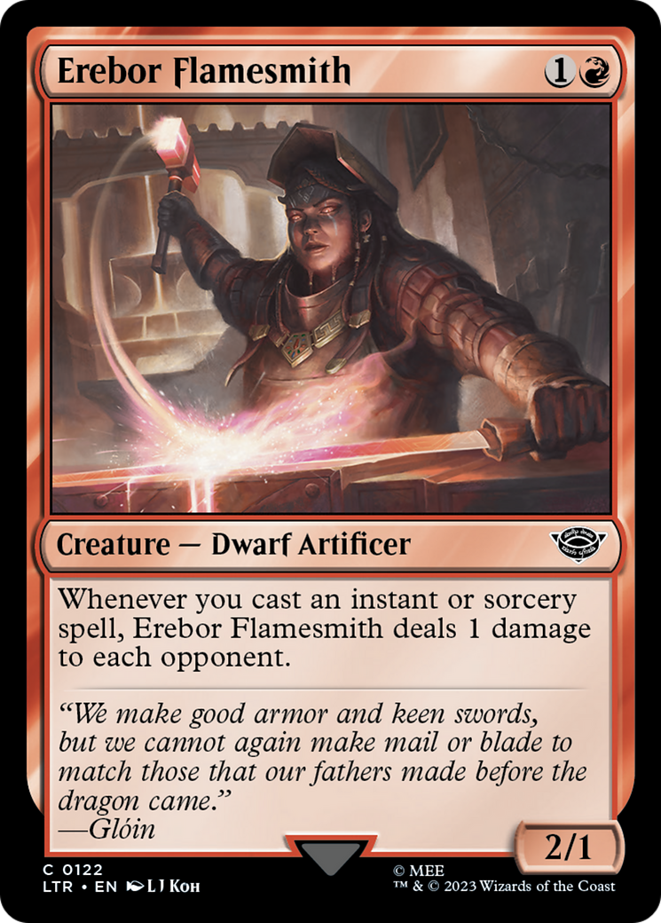 Erebor Flamesmith (122) Foil - The Lord of the Rings: Tales of Middle-earth