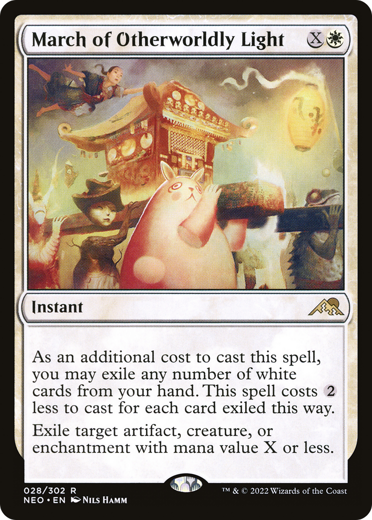 March of Otherworldly Light (028) Foil - Kamigawa: Neon Dynasty
