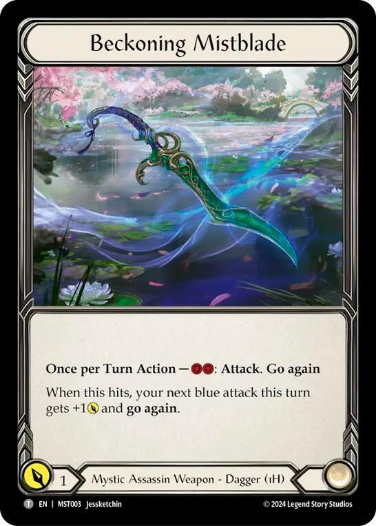 Cosmo, Scroll of Ancestral Tapestry // Beckoning Mistblade (MST130//MST003) - Part the Mistveil