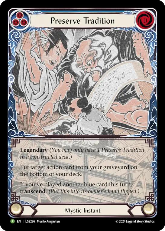 Preserve Tradition // Inner Chi (Extended Art) (LGS286) Rainbow Foil - Flesh and Blood: Promo Cards