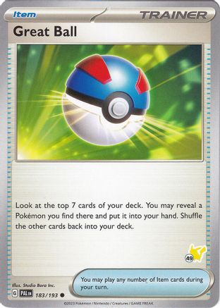 Great Ball (#49 Pikachu) (183) - Battle Academy 2024