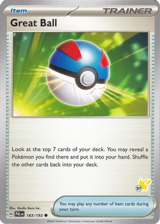 Great Ball (#57 Pikachu) (183) - Battle Academy 2024