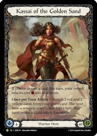 Kassai of the Golden Sand (HER110) Rainbow Foil - FaB Promos