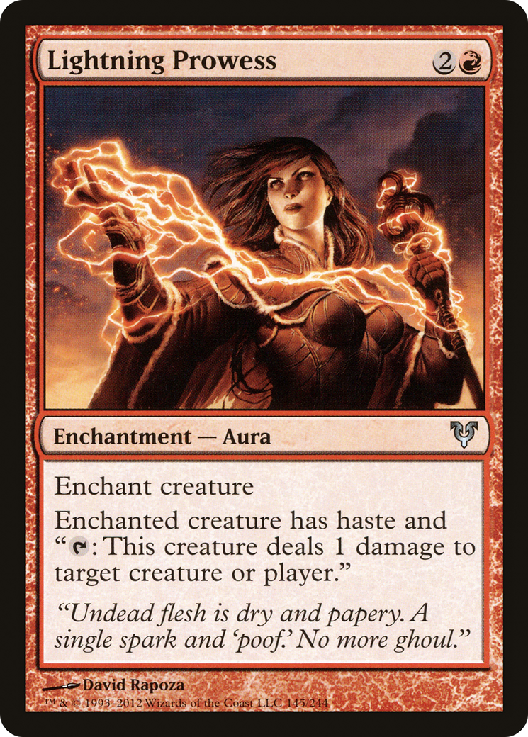 Lightning Prowess (145) Foil - Avacyn Restored