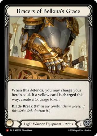 Bracers of Bellona's Grace (ASB005) Rainbow Foil - Armory Deck: Boltyn
