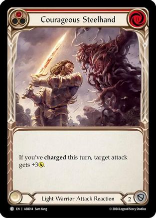 Courageous Steelhand (Red) (ASB014) - Armory Deck: Boltyn